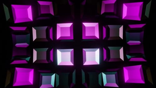 Farbige Würfel VJ Loop