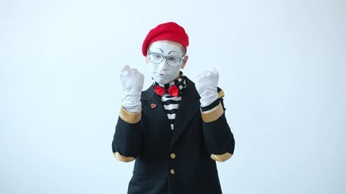 Happy Mime Face