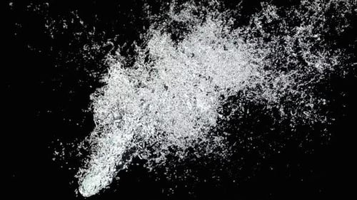 Dynamic Water Splash Burst Transition Overlay