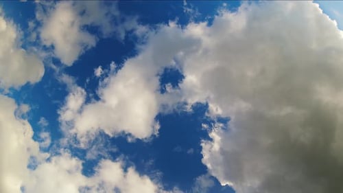 Wide Angle Cloudscape Timelapse From Below