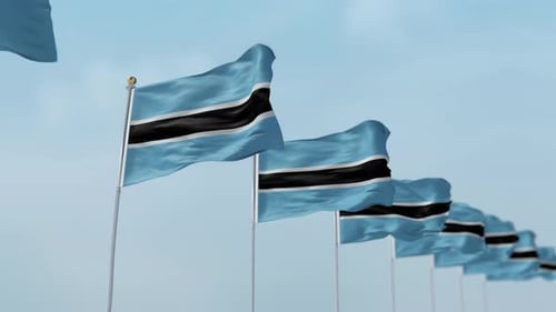 Flaggenreihe Botswana