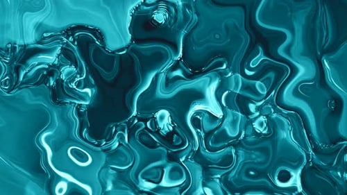 Background Cyan Color Trendy Wavy Liquid Animation