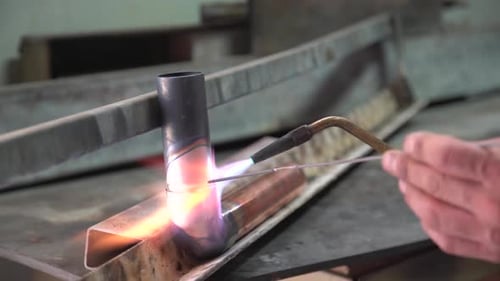 Soldering Copper Pipes with a Blow Torch