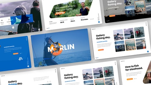 Marlin Fishing Video Display After Effect Template