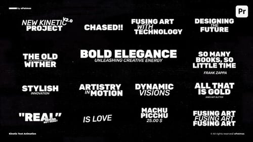 Kinetic Text Animation | PP