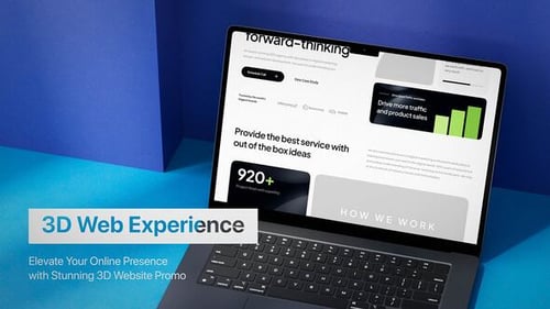3d Modern Website Promo (Mogrt)