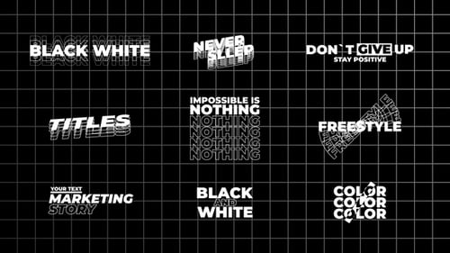 Dynamic Kinetic Typography Titles with Modern Text Animations