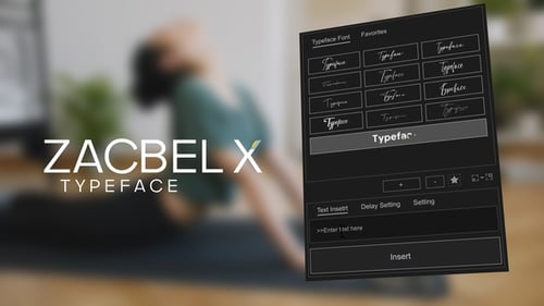 Animated Typeface - Zacbel X