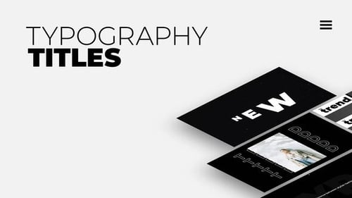 Typography Titles | After Effects