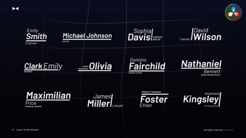 Lower Thirds Minimal \ DR