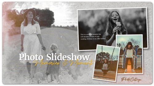 Elegant Watercolor Photo Slideshow for Cherished Memories
