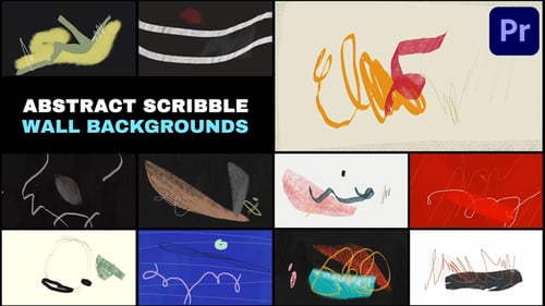 Abstract Scribble Wall Backgrounds | Premiere Pro MOGRT