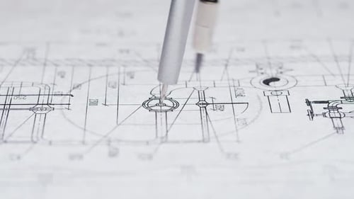 Plan Blueprint Closeup