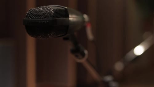 Microphone, gros plan