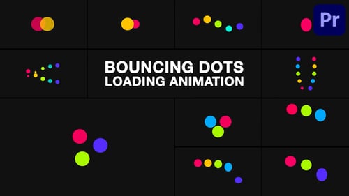 Bouncing Dots Loading Animation for Premiere Pro