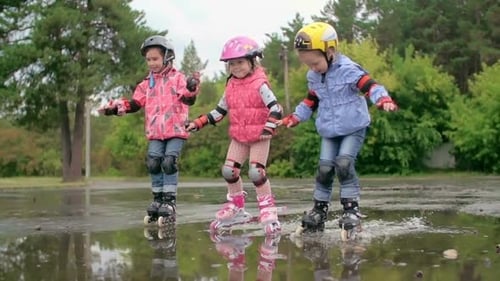 Skating Through Puddles