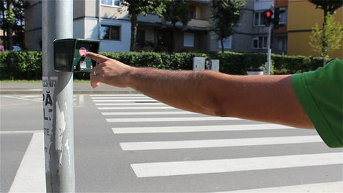 Botão Semáforo Crossing Street