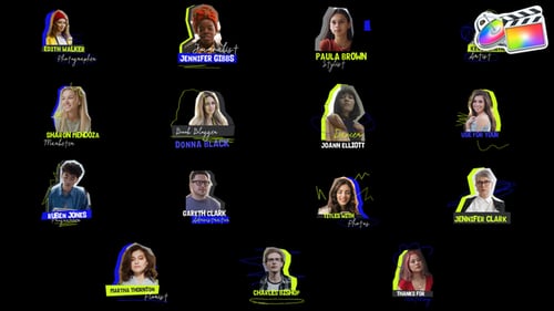 Dynamic Photo Lower Thirds with Animated Scribble Elements