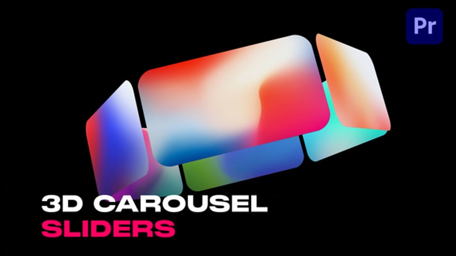 3D Carousel Sliders || Premiere Pro, Video Displays ft. vertical ...