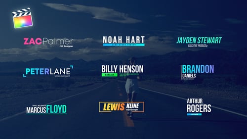 Modern Gradient Lower Third Titles Pack