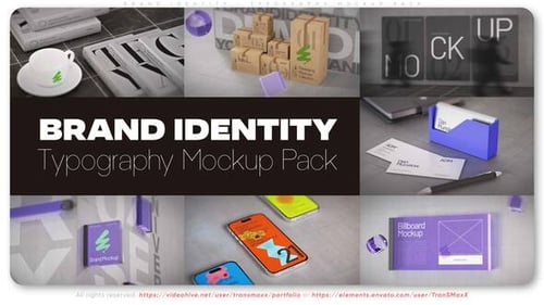 Brand Identity - Typography Mockup Pack