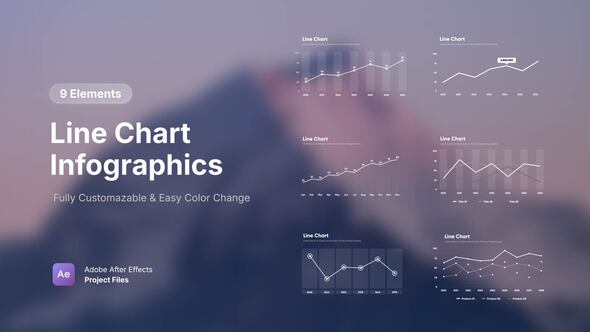 Clean Animated Line Graph Infographics for Business Presentations ...