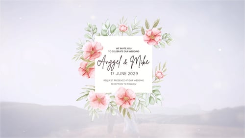 Clean Minimalist Wedding Invitation Title Reveal