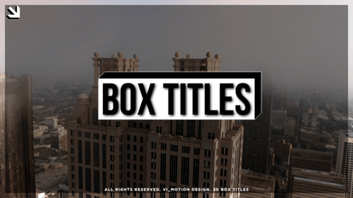 3D Box Titles | DR