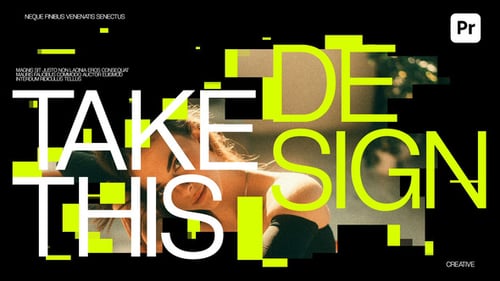 Dynamic Pixel Glitch Kinetic Typography Opener