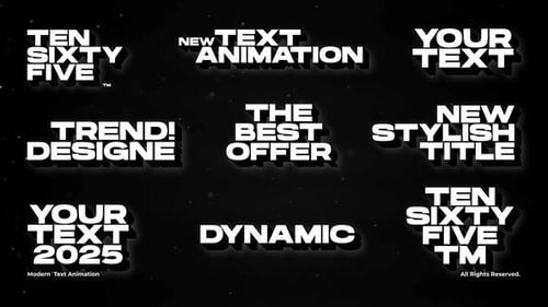 Animation de texte moderne | Premiere Pro