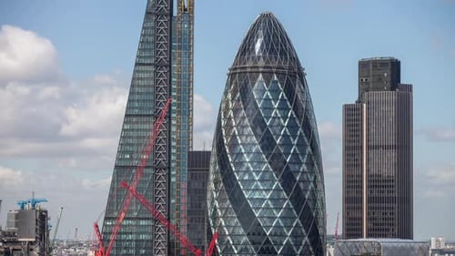 timelapse london city skyline skyscrapers architecture england urban