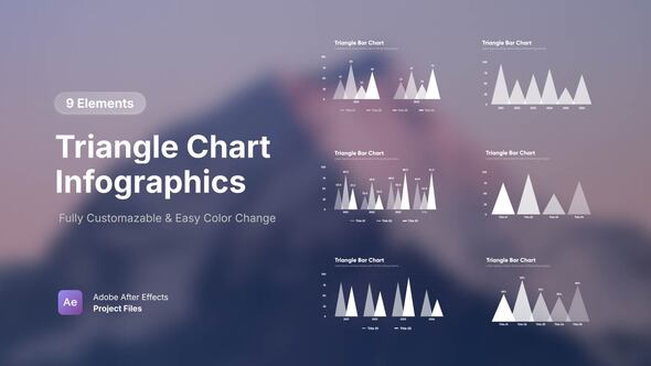 Triangle Chart Infographics, Infographics ft. area graphs & bar charts ...