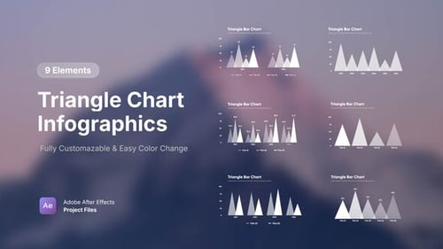 Triangle Chart Infographics