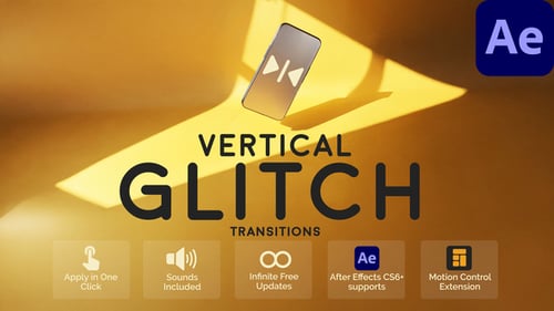 Vertical Glitch Transitions