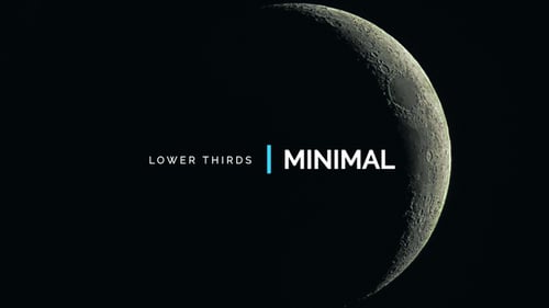 Minimal Clean Lower Thirds Animations for Video