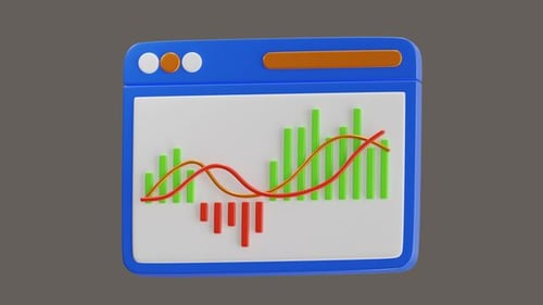 3D Animation of MACD Indicator in Crypto Trading
