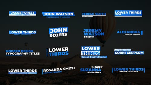 Lower Thirds V2.0 | AE