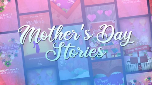 Animated Mother's Day Social Media Stories with Festive Elements