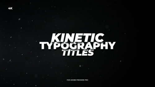 Kinetic Typography Titles /MOGRT