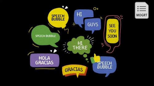 Lovely Speech Bubble | MOGRT