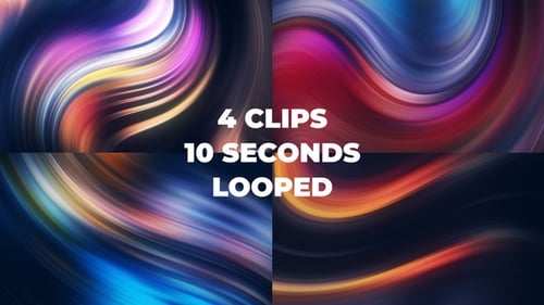 Abstract Fluid Looping Colorful Background Animation Pack