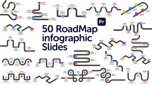 Animated Roadmap Infographics for Business Planning Presentations
