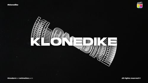 Kinetic Modern Text Animation with Glitch Effects