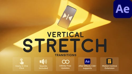 Vertical Stretch Transitions for After Effects