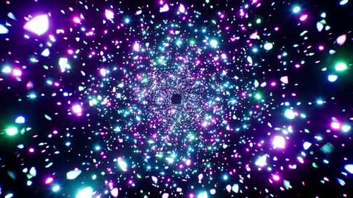 Neonpartikelflocken Loop 01