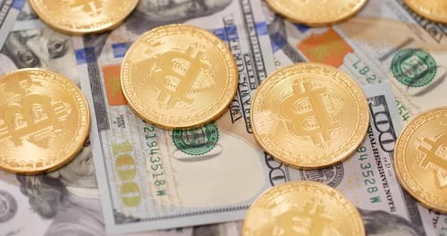 Bitcoin and US dollar