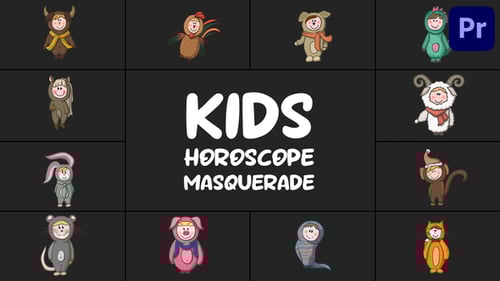 Animated Kids Zodiac Character Pack