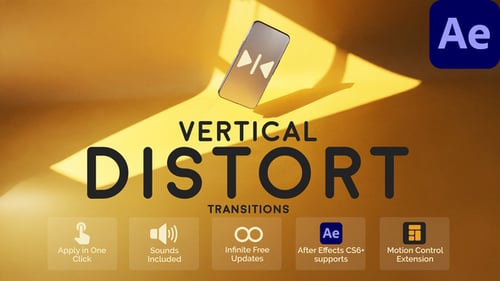 Vertical Distort Transitions for After Effects