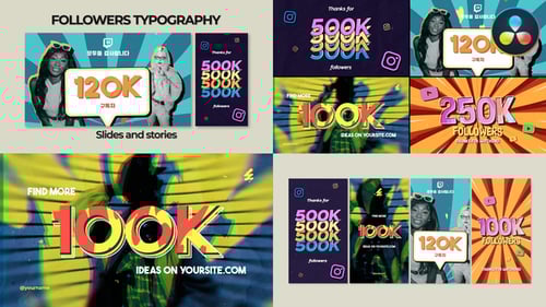 Followers Typography | DaVinci Resolve