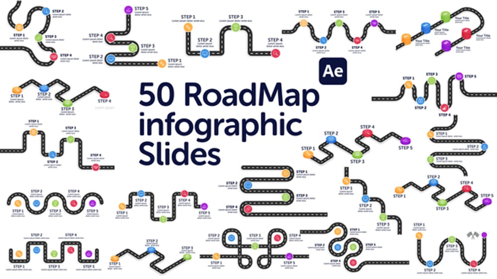 Animated Roadmap Infographic Presentation Template, Infographics ft ...